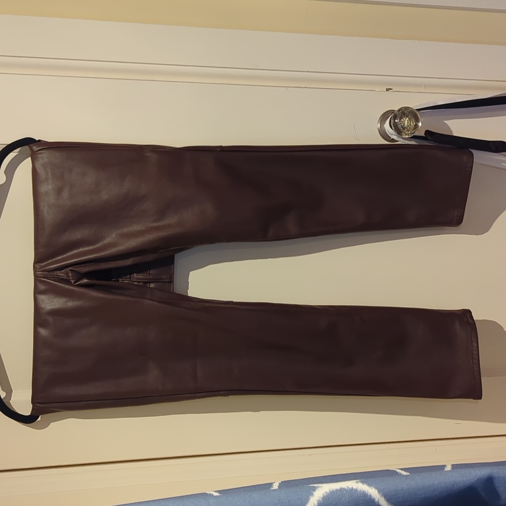 Gap faux leather pants size 25